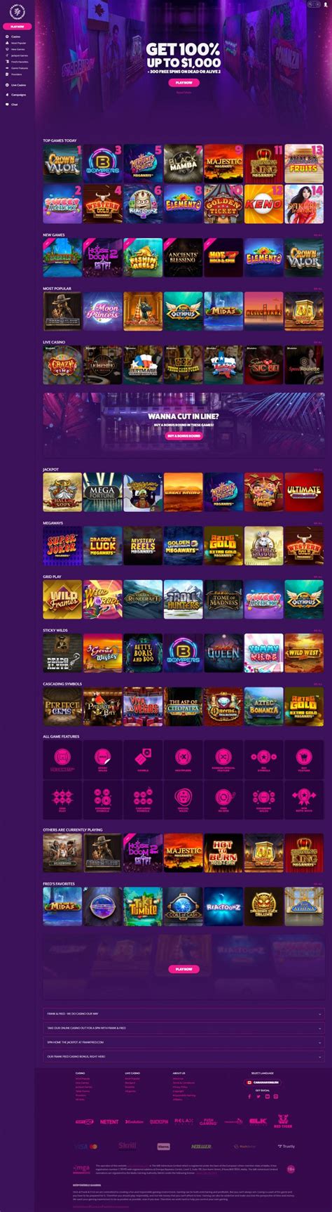 frank and fred casino review|Frank & Fred Casino Review (2024) .